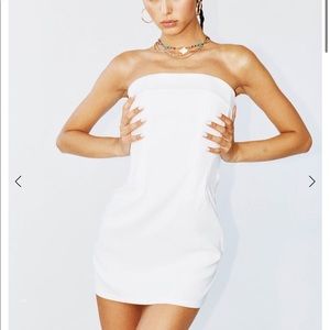 NWT With Jean white corset dress